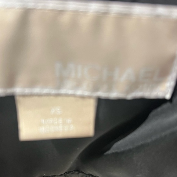 MICHAEL Michael Kors Black Puffer Jacket Mid-Length Belted - Picture 15 of 16